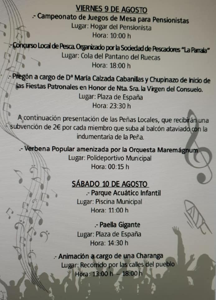 Programa de fiestas 2019 - Logrosán (Cáceres) 6