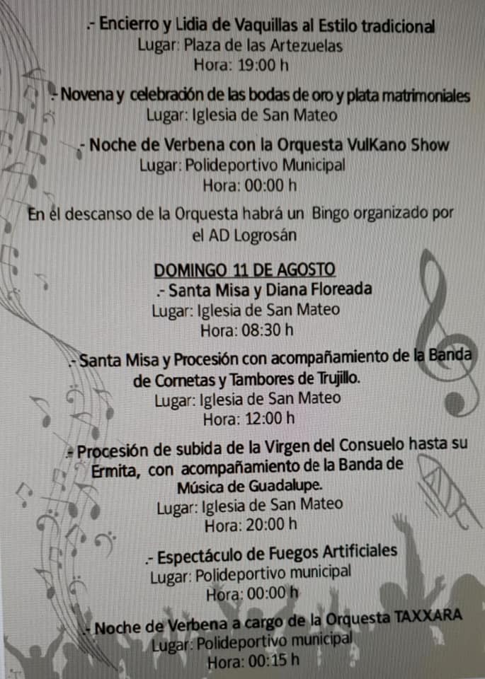 Programa de fiestas 2019 - Logrosán (Cáceres) 7