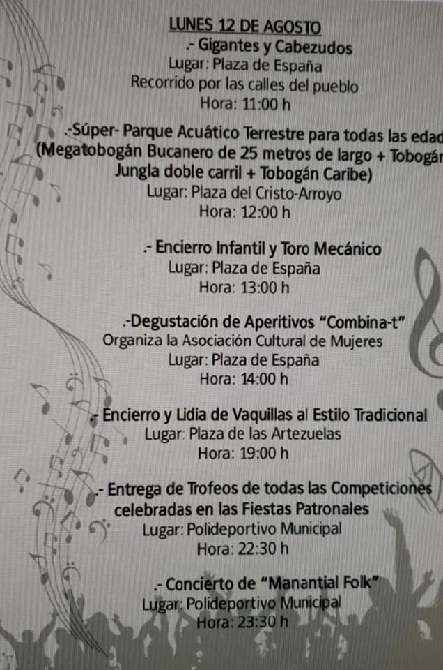 Programa de fiestas 2019 - Logrosán (Cáceres) 8