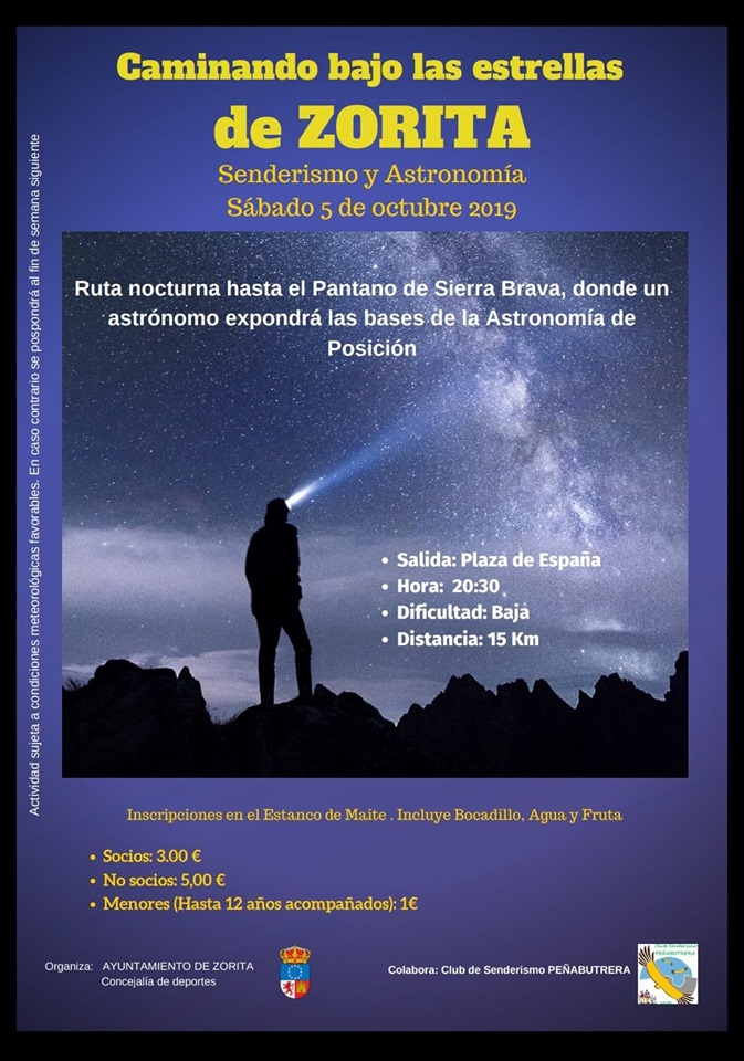Caminando sobre las estrellas 2019 - Zorita (Cáceres)