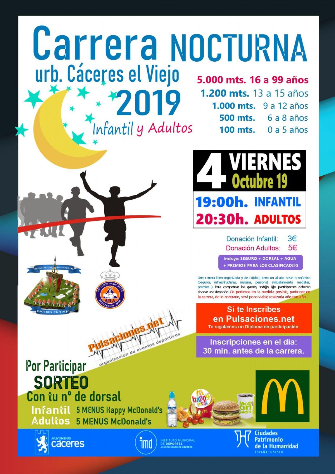 Carrera nocturna Cáceres el Viejo 2019 - Cáceres