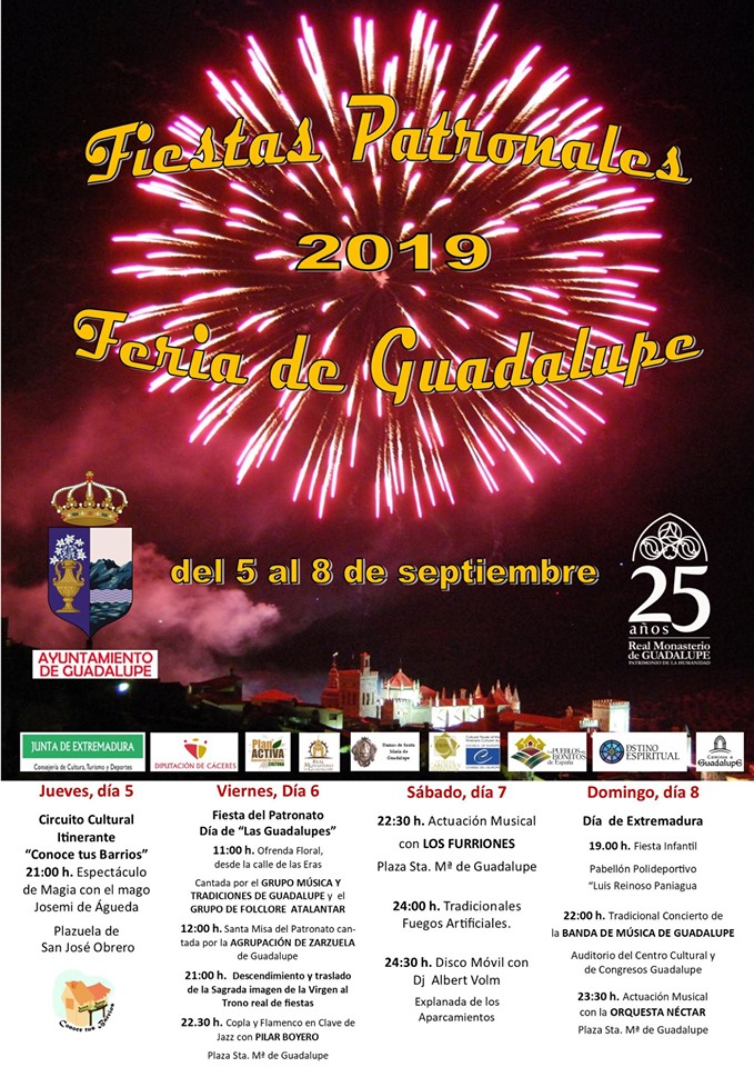 Fiestas patronales 2019 - Guadalupe (Cáceres)