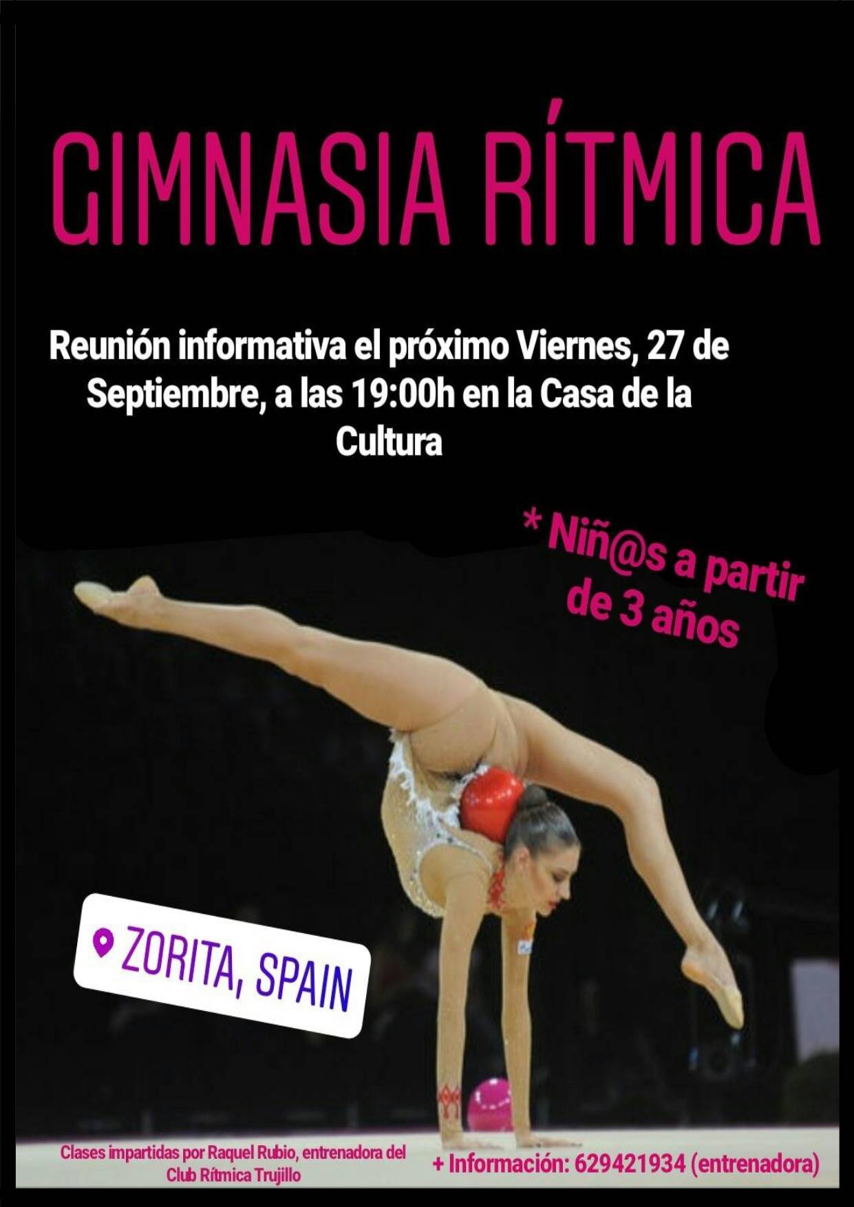 Reunión informativa de gimnasia rítmica 2019 - Zorita (Cáceres)