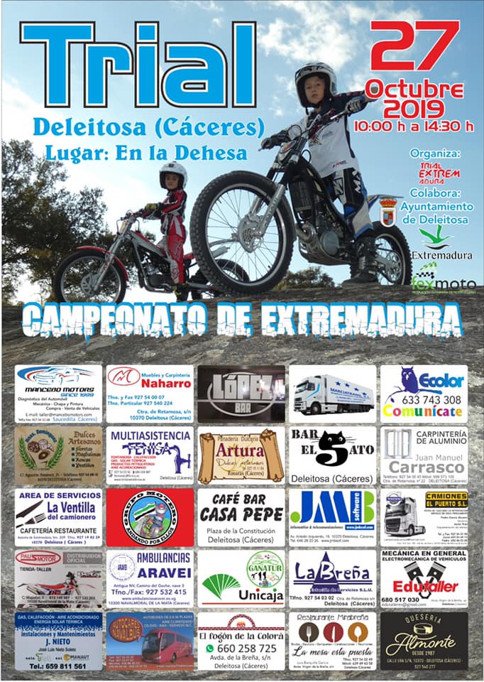 Campeonato de Extremadura de trial 2019 - Deleitosa (Cáceres)