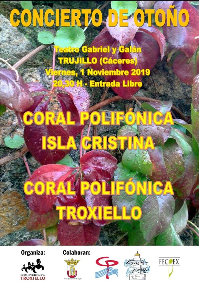 Concierto de otoño 2019 - Trujillo (Cáceres)