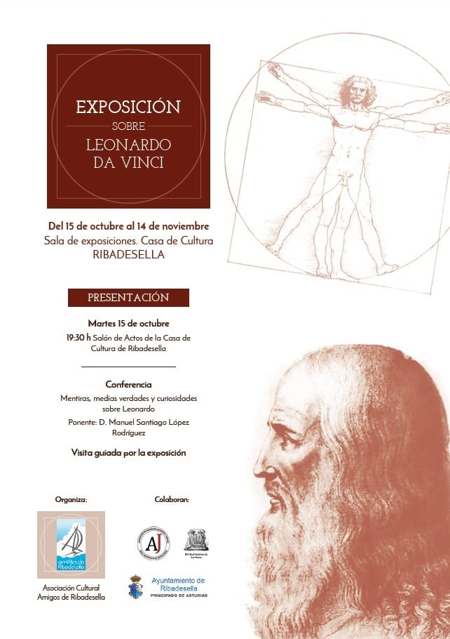 Exposición sobre Leonardo Da Vinci 2019 - Ribadesella (Asturias)
