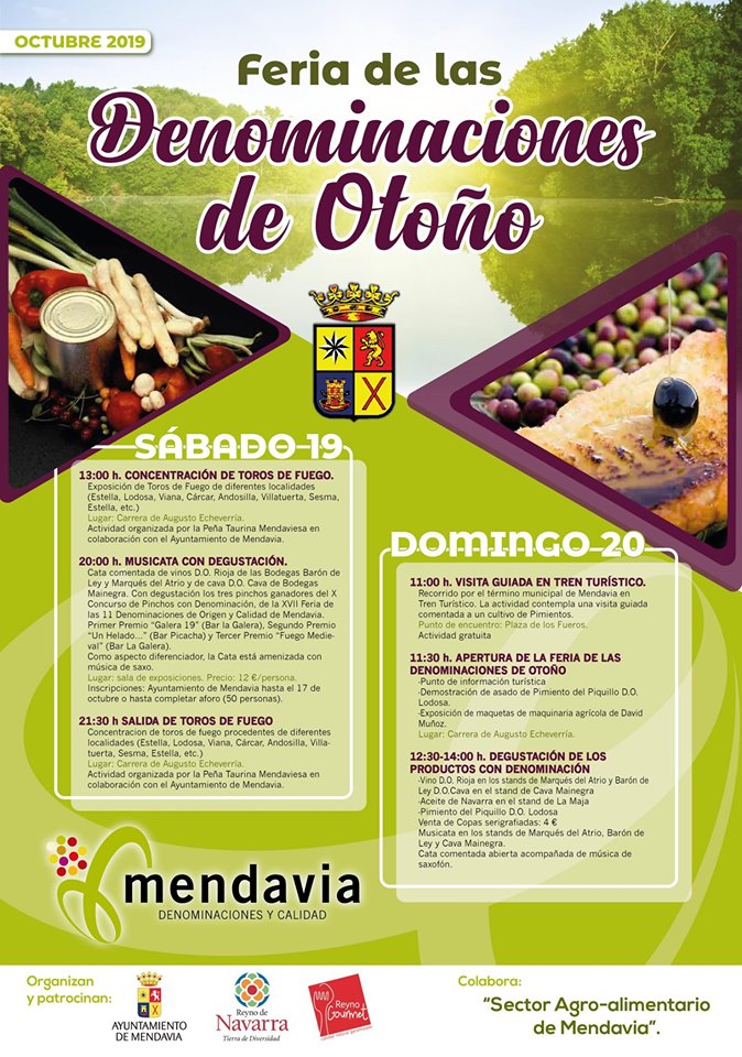 Feria de las denominaciones de otoño 2019 - Mendavia (Navarra)