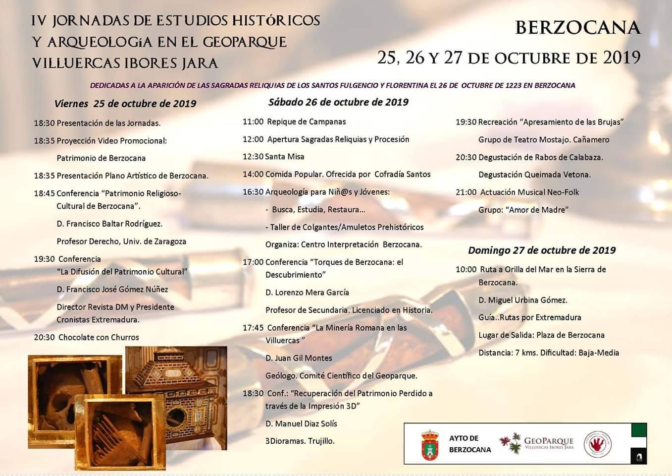 IV Jornadas de estudios históricos y arqueología - Berzocana (Cáceres)