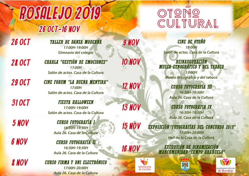 Otoño cultural 2019 - Rosalejo (Cáceres)