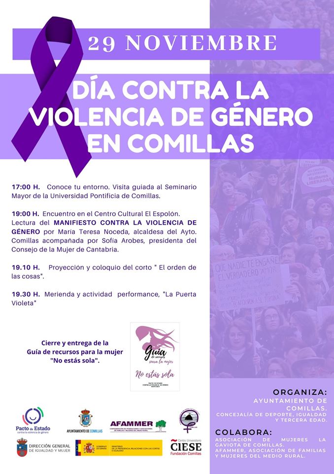 Día contra la violencia de género 2019 - Comillas (Cantabria)