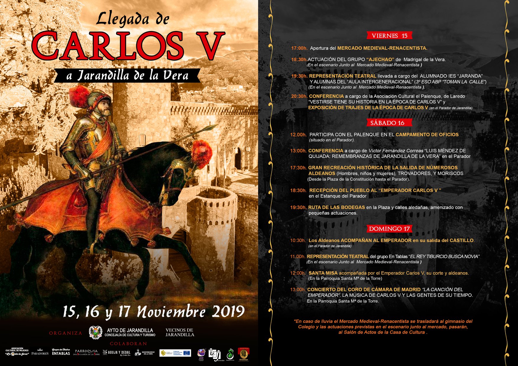 Llegada de Carlos V 2019 - Jarandilla de la Vera (Cáceres)