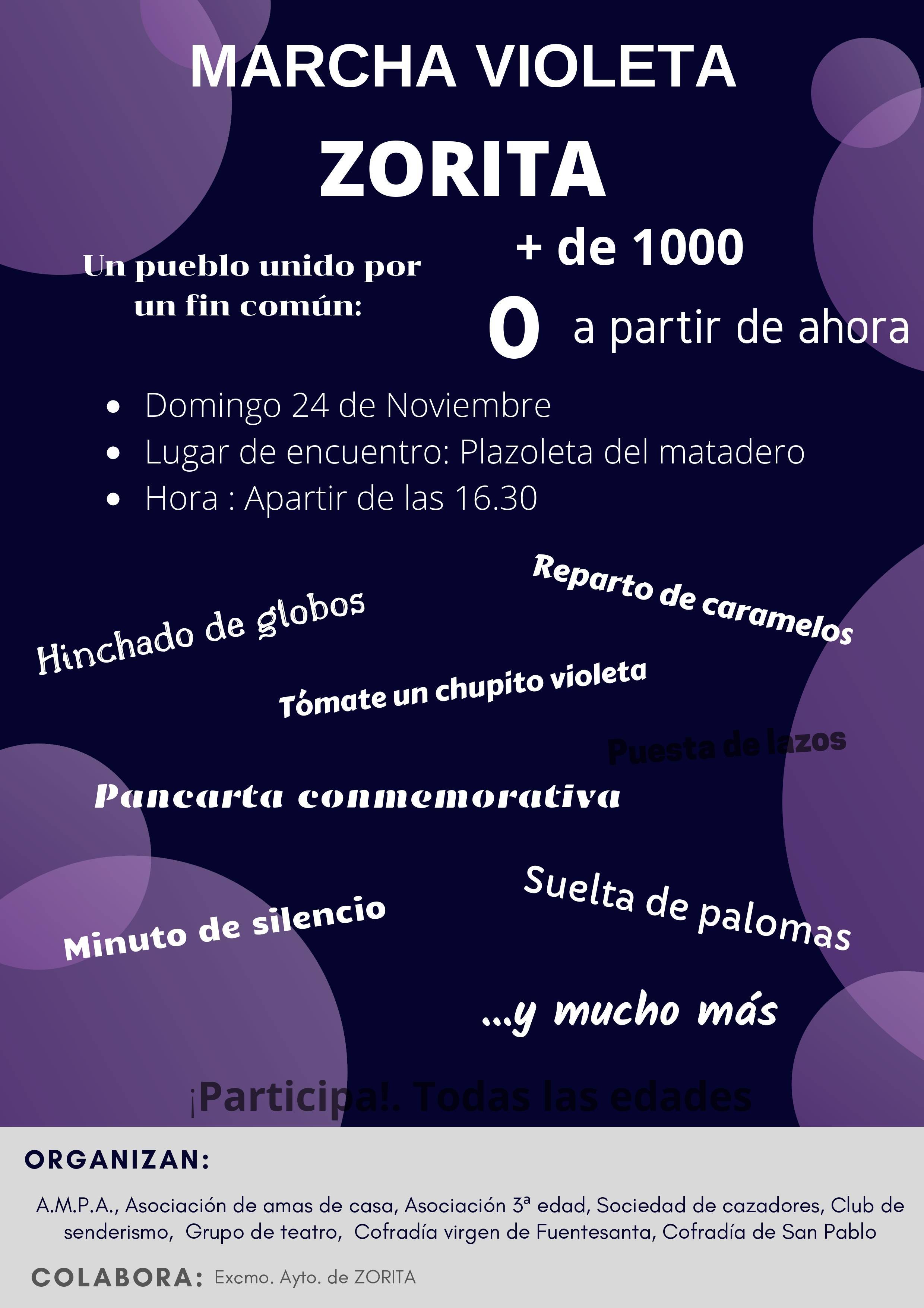 Marcha violeta 2019 - Zorita (Cáceres)