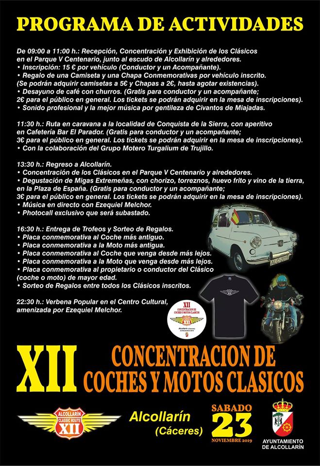 XII Concentración de coches y motos clásicos - Alcollarín (Cáceres) 2