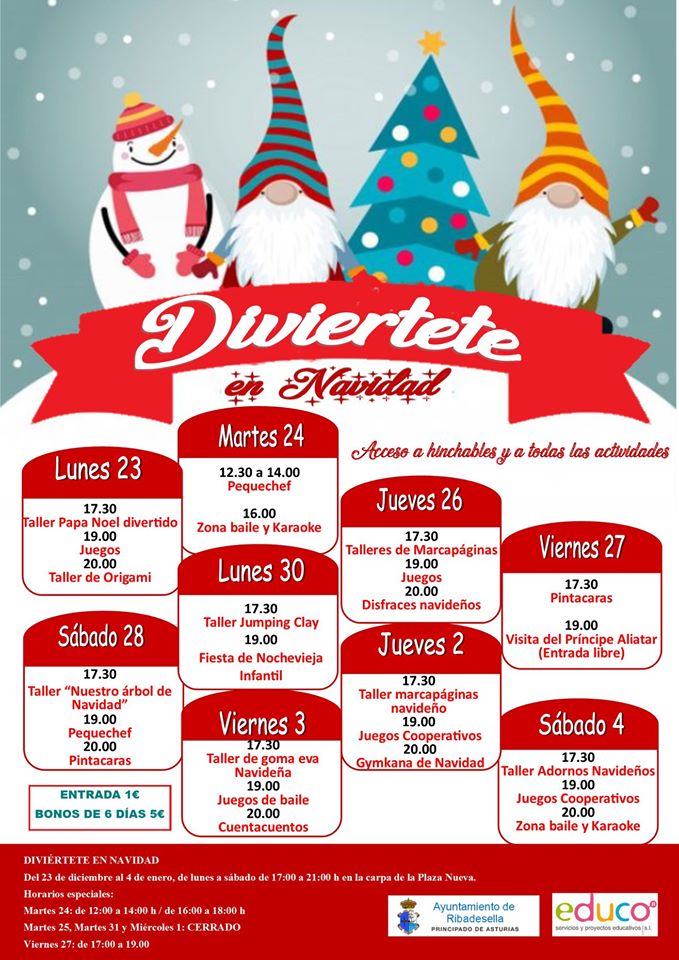 Diviértete en Navidad 2019 - Ribadesella (Asturias)