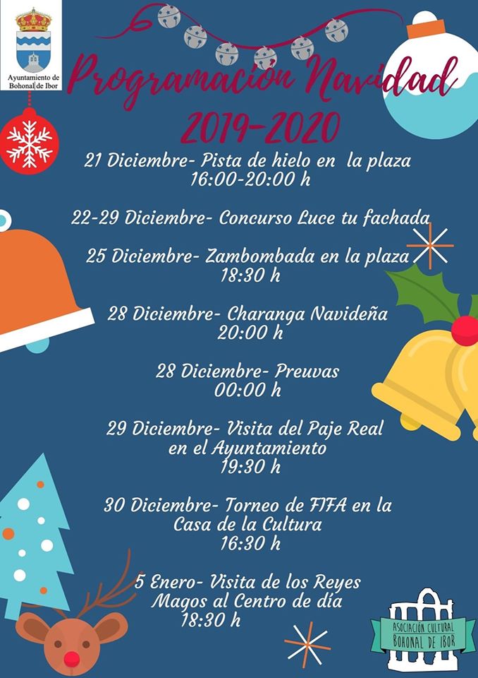 Programa de Navidad 2019-2020 - Bohonal de Ibor (Cáceres)