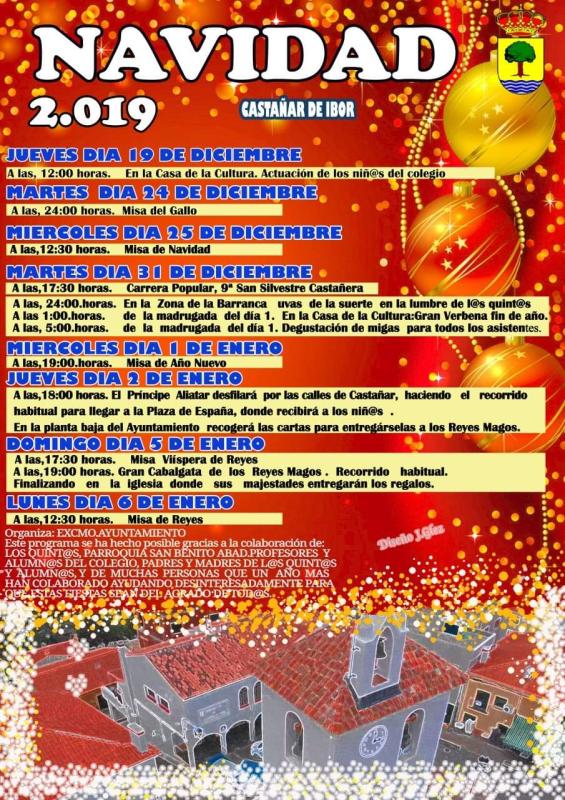 Programa de Navidad 2019 - Castañar de Ibor (Cáceres)
