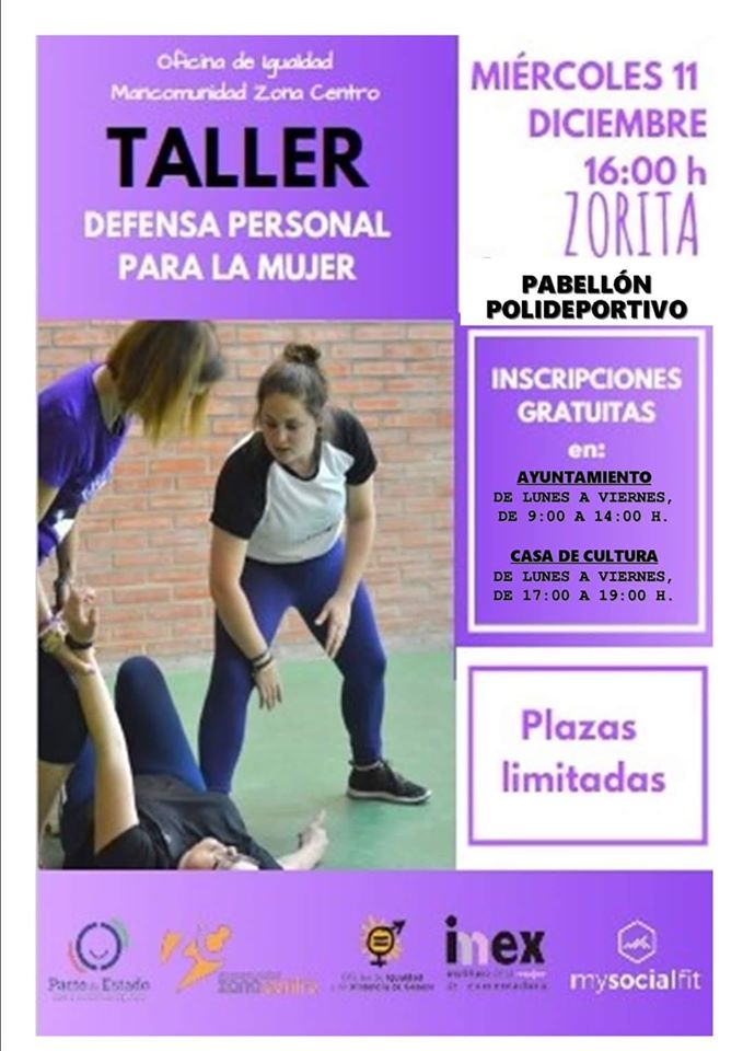 Taller de defensa personal para la mujer 2019 - Zorita (Cáceres)