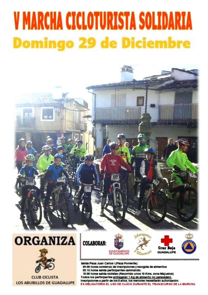 V Marcha cicloturista solidaria - Guadalupe (Cáceres)