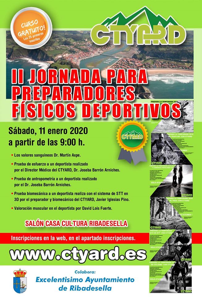 Curso de II jornada para preparadores físicos deportivos - Ribadesella (Asturias)