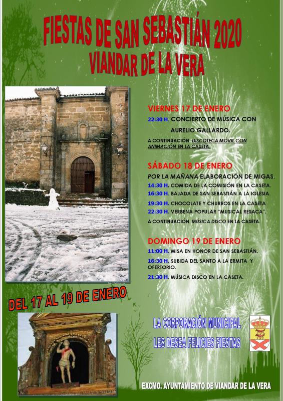 Fiestas de San Sebastián 2020 - Viandar de la Vera (Cáceres)