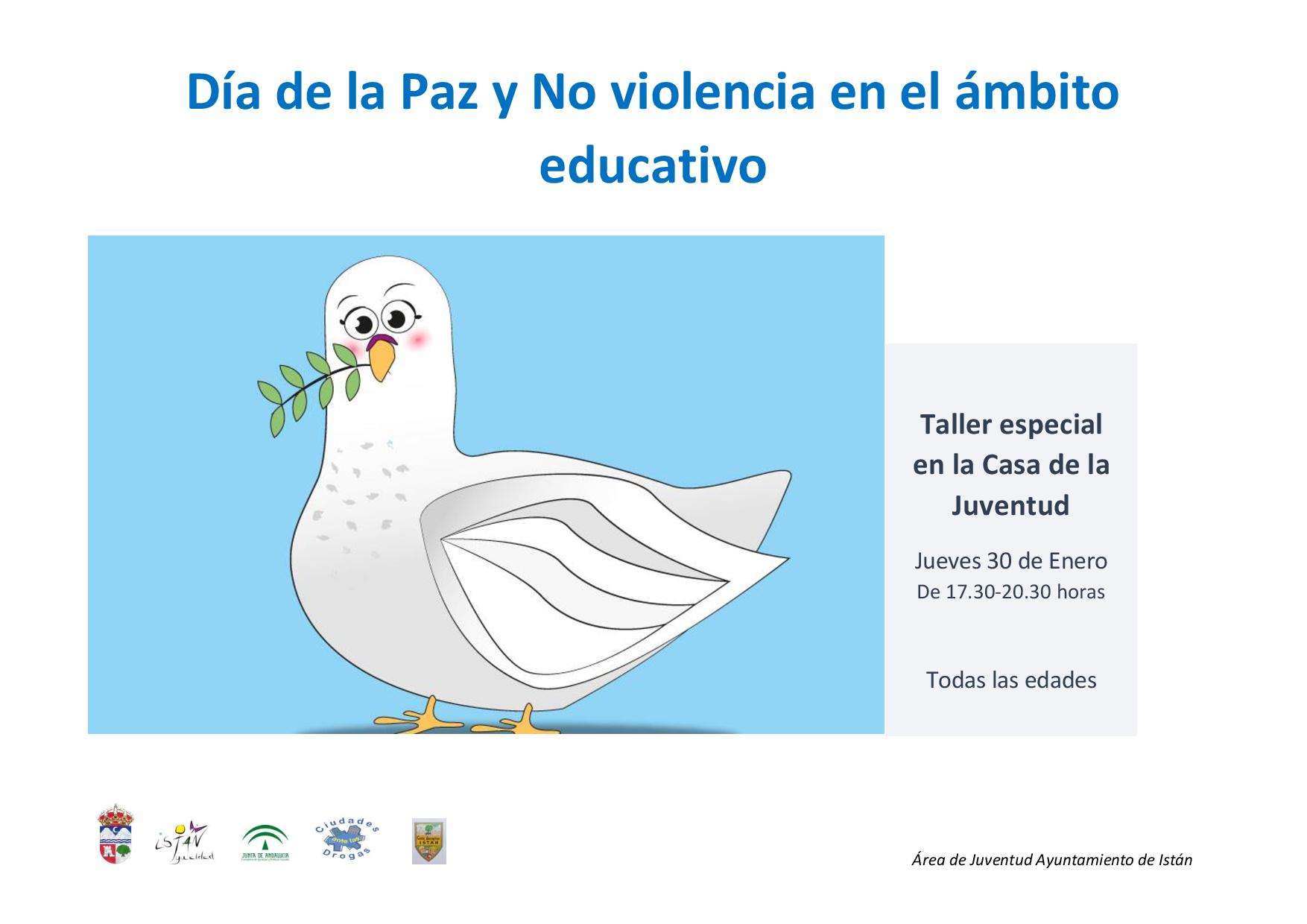 Taller del Día de la Paz y No violencia en el ámbito educativo 2020 - Istán (Málaga)