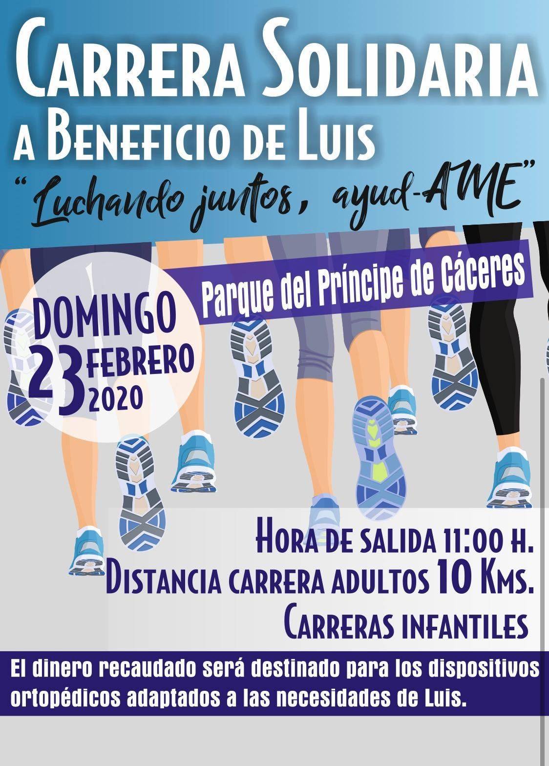 Carrera solidaria a beneficio de Luis 2020 - Cáceres