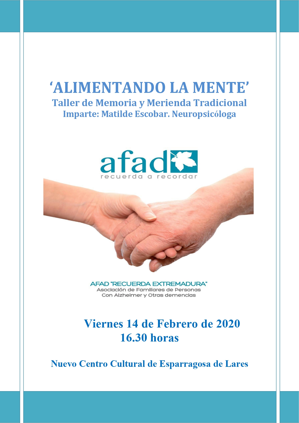 Taller de alimentando la mente 2020 - Esparragosa de Lares (Badajoz)