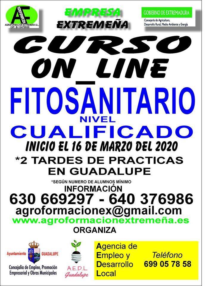 Curso de fitosanitario 2020 - Guadalupe (Cáceres)