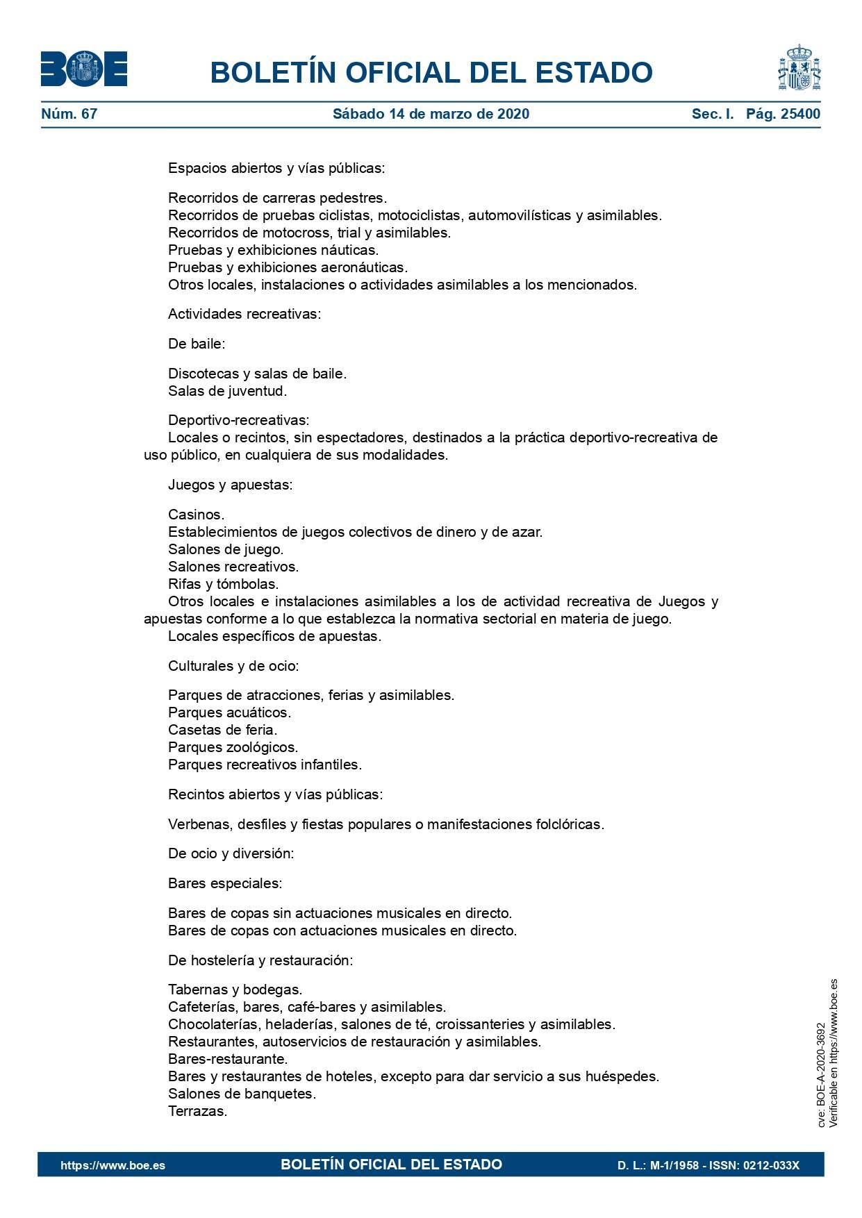 Medidas estado de alarma por el coronavirus 2020 11