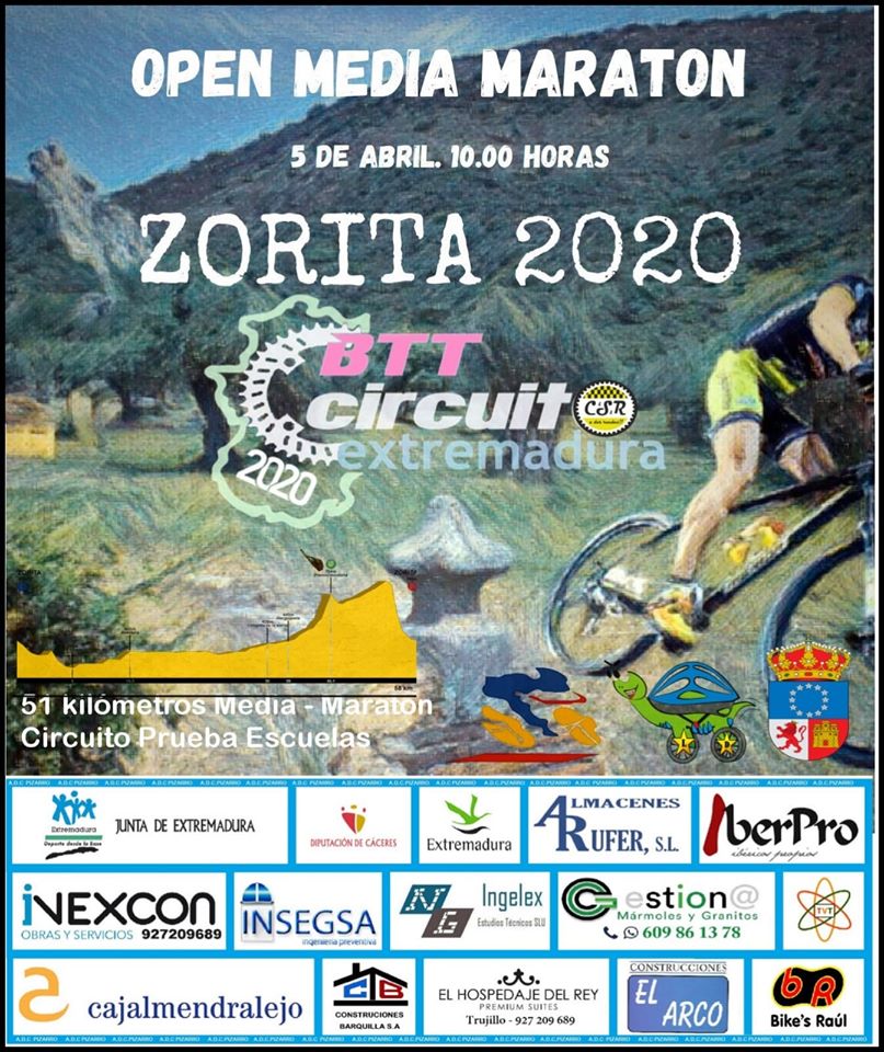 Open media maratón 2020 - Zorita (Cáceres)
