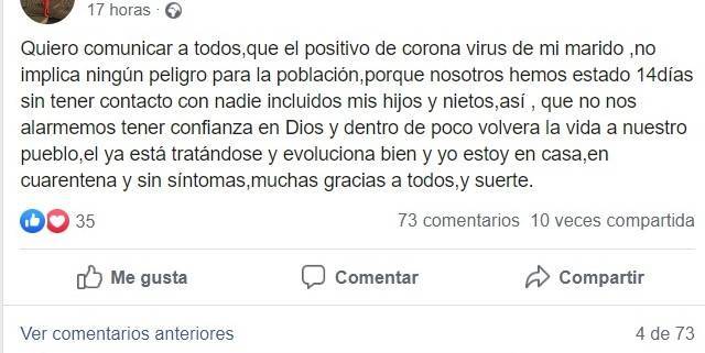 Primer positivo por coronavirus en Cañamero (Cáceres) 2020 2