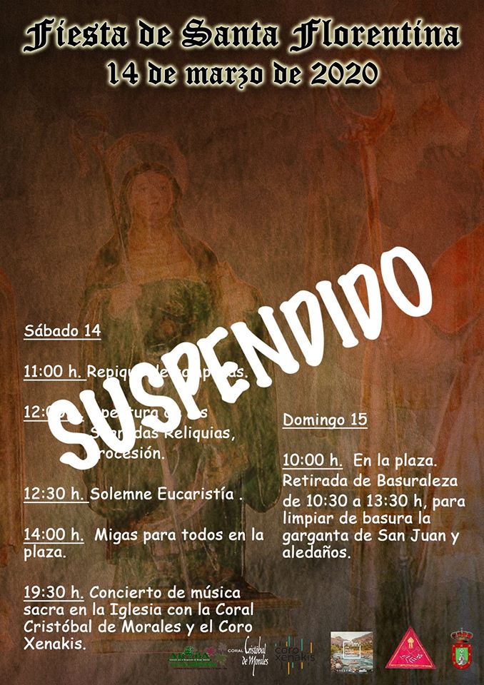 Se suspende Santa Florentina 2020 - Berzocana (Cáceres)