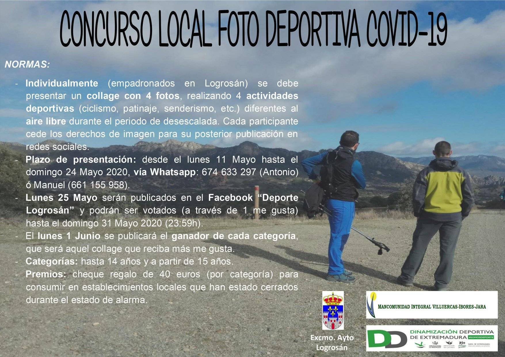 Concurso local de foto deportiva COVID-19 2020 - Logrosán (Cáceres)