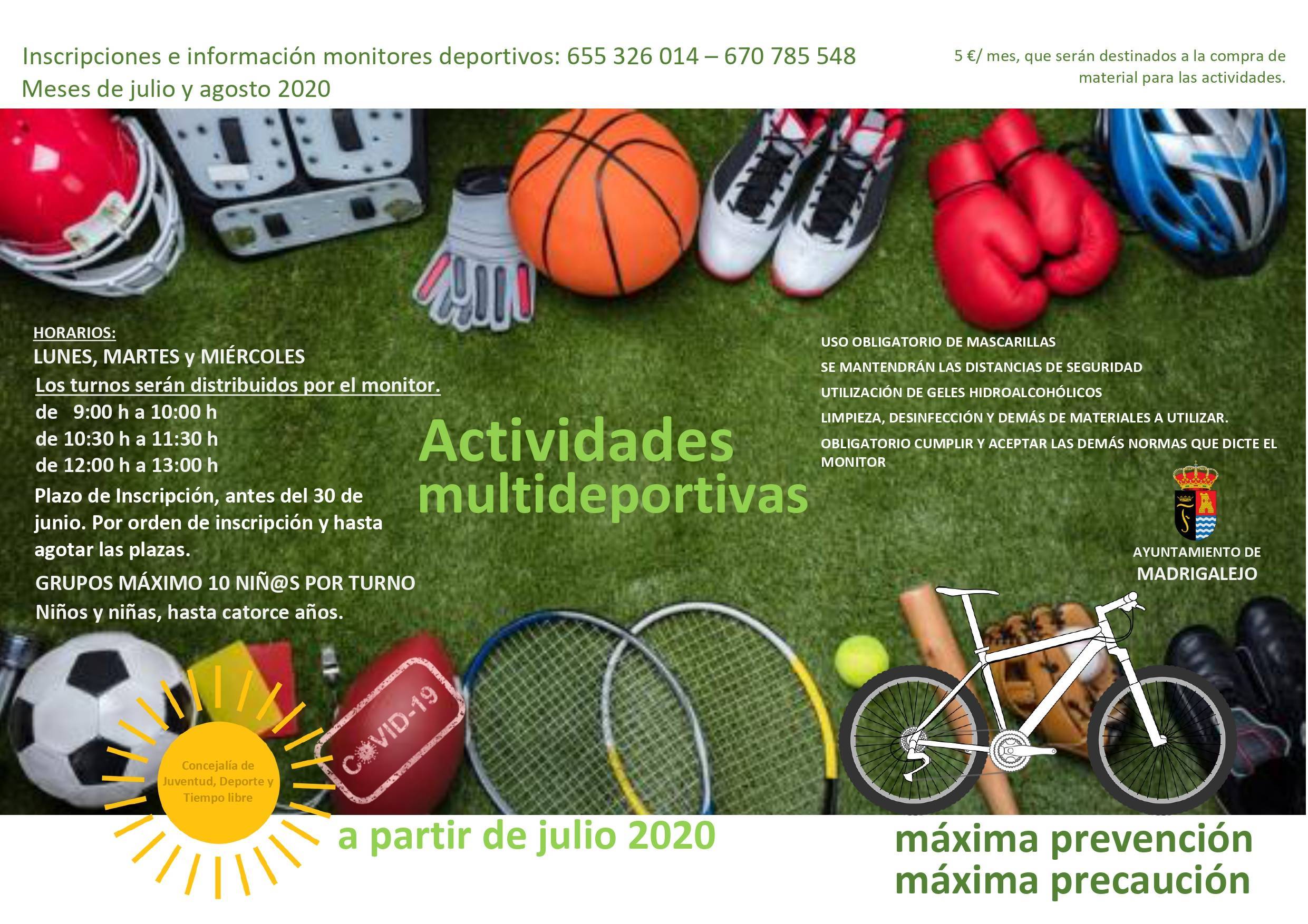 Actividades multideportivas 2020 - Madrigalejo (Cáceres)