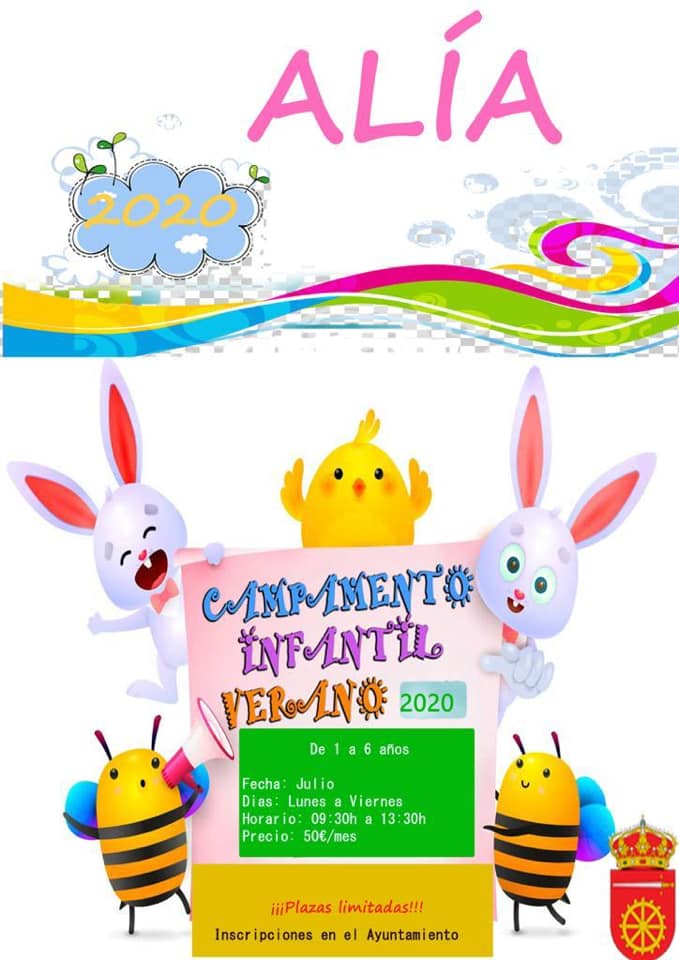 Campamento infantil de verano 2020 - Alía (Cáceres)