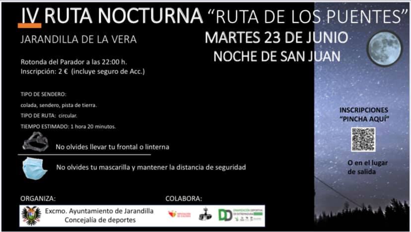 IV ruta nocturna - Jarandilla de la Vera (Cáceres)