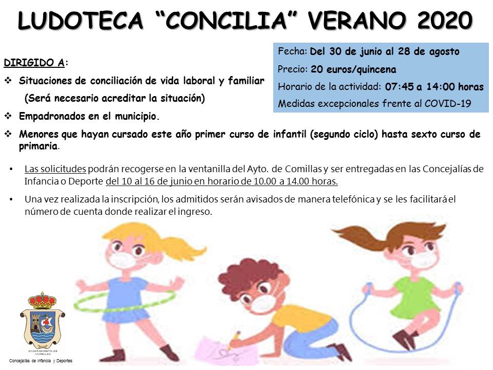 Ludoteca concilia verano 2020 - Comillas (Cantabria)