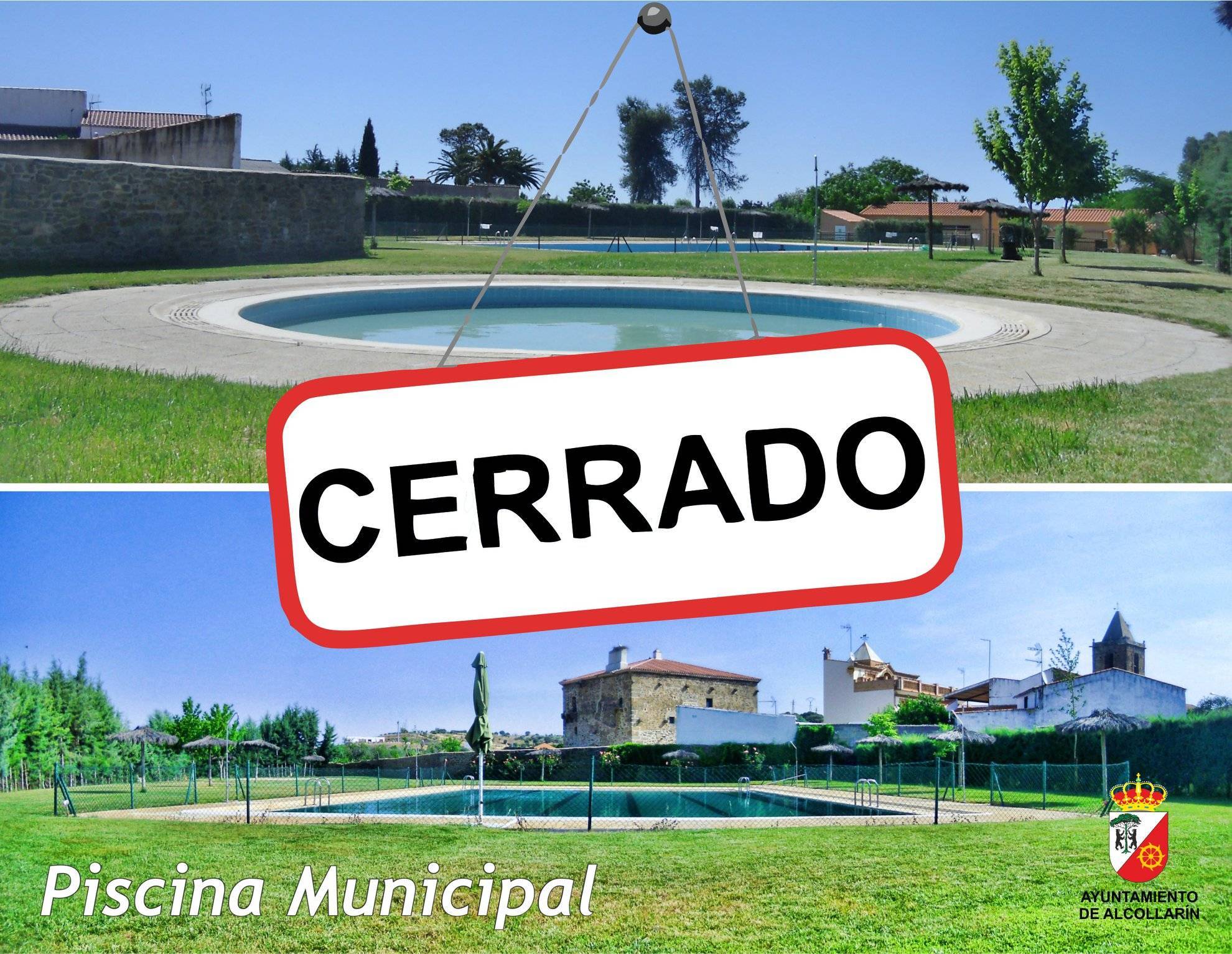 No se abrirá la piscina municipal 2020 - Alcollarín (Cáceres)