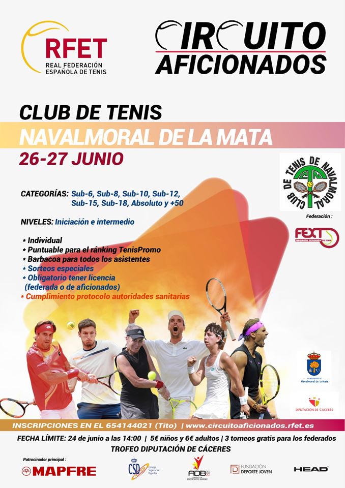 Trofeo Diputación de Cáceres de tenis 2020 - Navalmoral de la Mata (Cáceres)