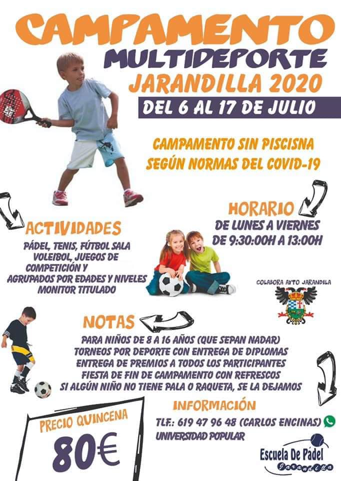 Campamento multideporte 2020 - Jarandilla de la Vera (Cáceres)