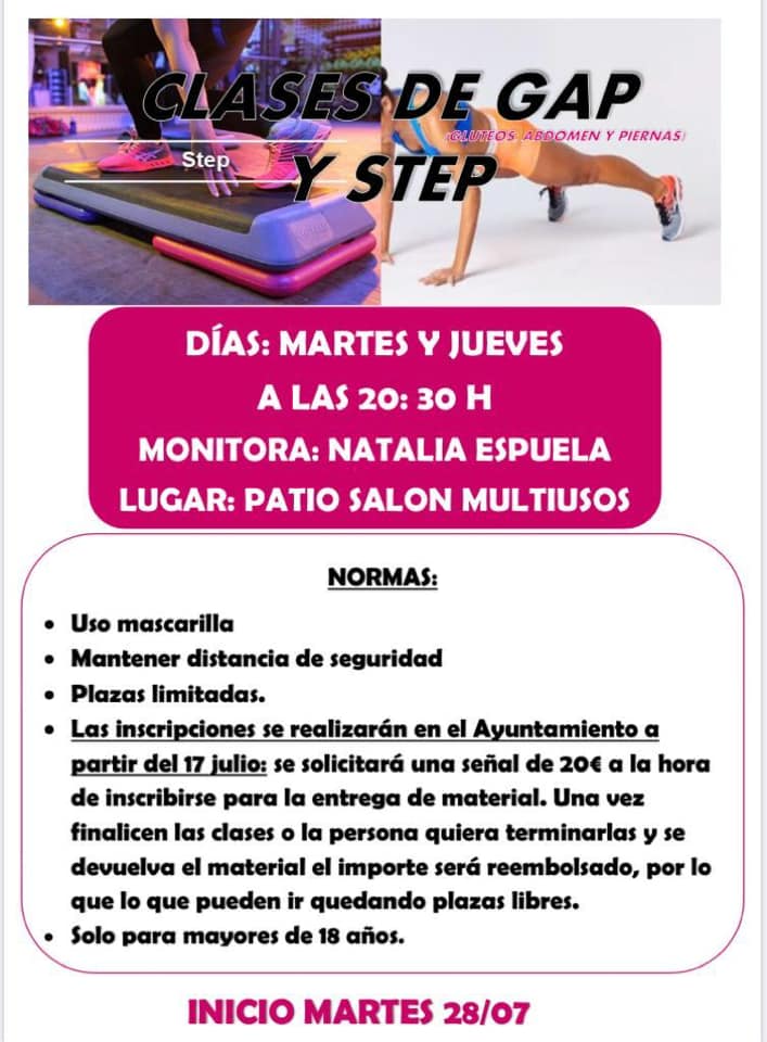 Clases de Gap y Step 2020 - Carrascalejo (Cáceres)