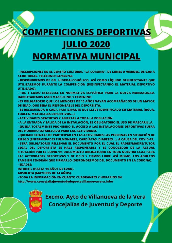 Competiciones deportivas julio 2020 - Villanueva de la Vera (Cáceres) 2