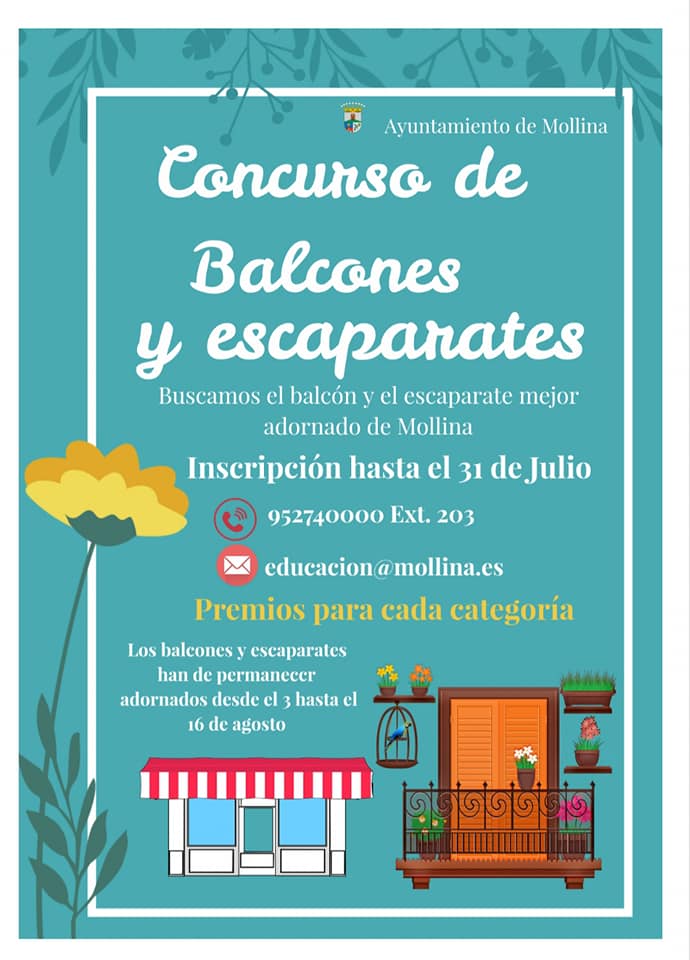 Concurso de balcones y escaparates 2020 - Mollina (Málaga)
