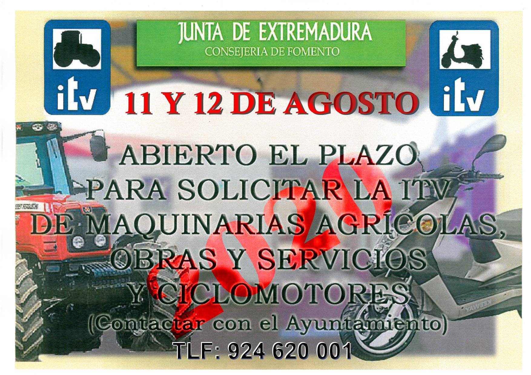 ITV móvil agosto 2020 - Puebla de Alcocer (Badajoz)
