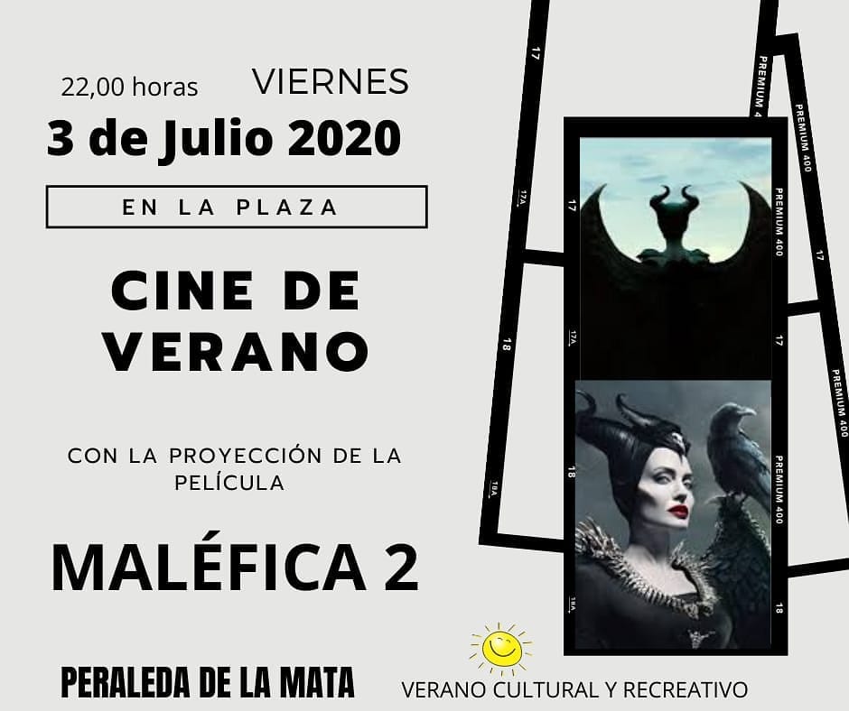 Maléfica 2 cine de verano 2020 - Peraleda de la Mata (Cáceres)
