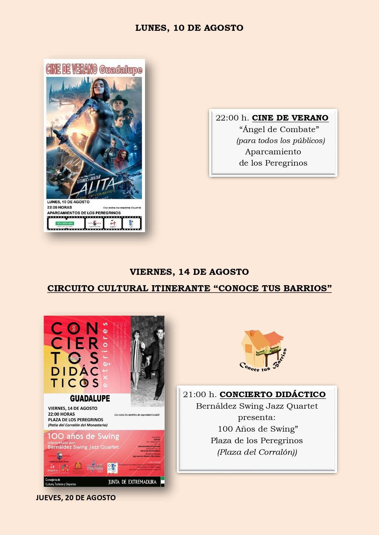 Programa cultural de verano 2020 - Guadalupe (Cáceres) 5