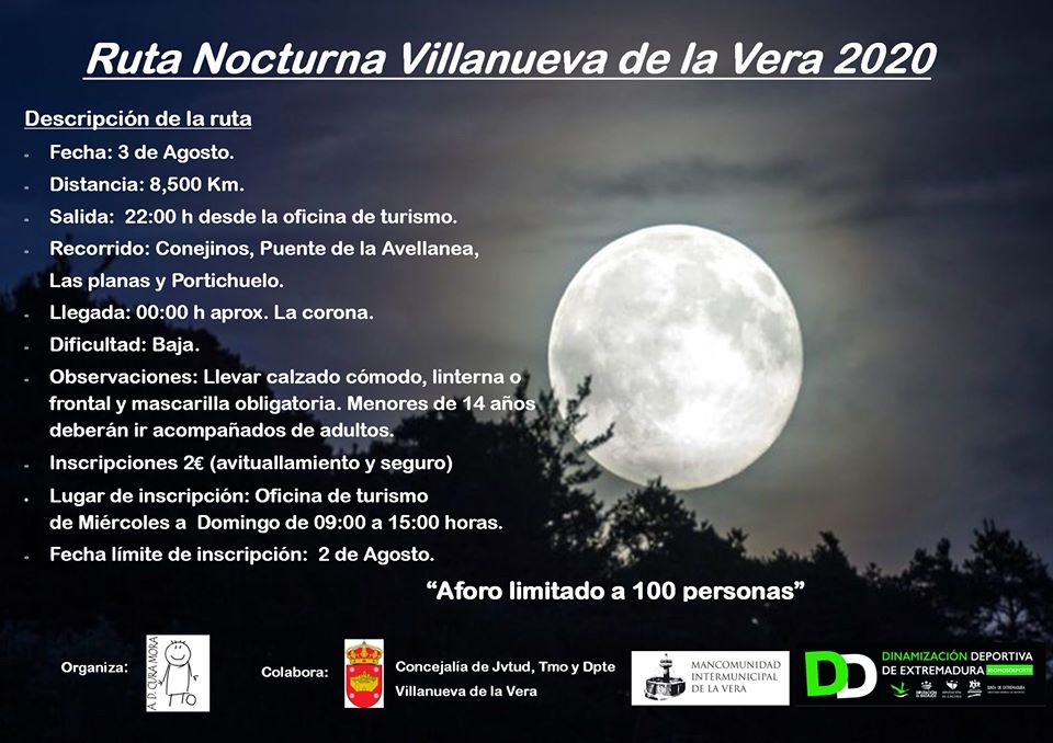 Ruta nocturna 2020 - Villanueva de la Vera (Cáceres)