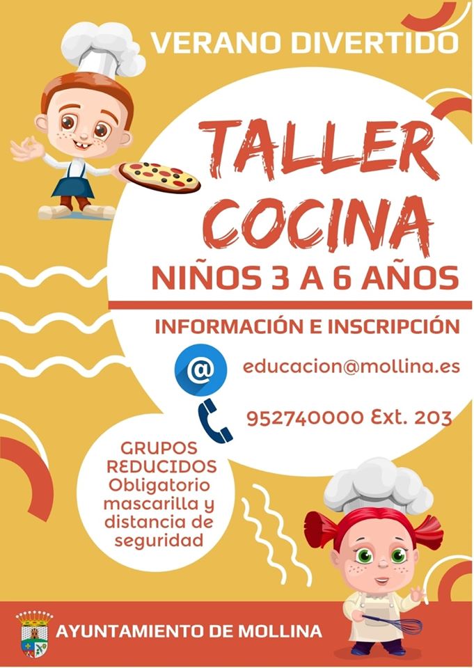 Taller de cocina de verano 2020 - Mollina (Málaga)