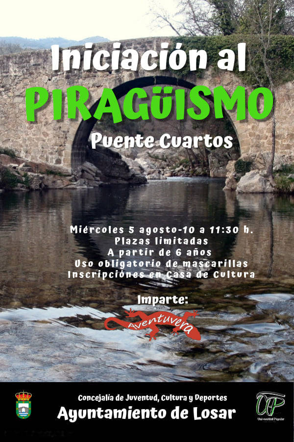Taller de iniciación al piragüismo 2020 - Losar de la Vera (Cáceres)
