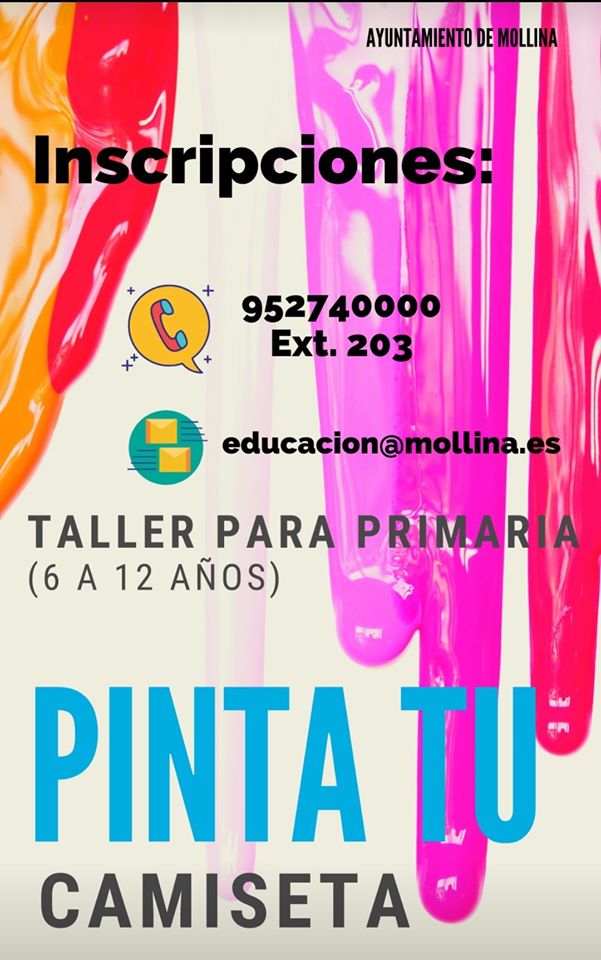 Taller de pinta tu camiseta 2020 - Mollina (Málaga)